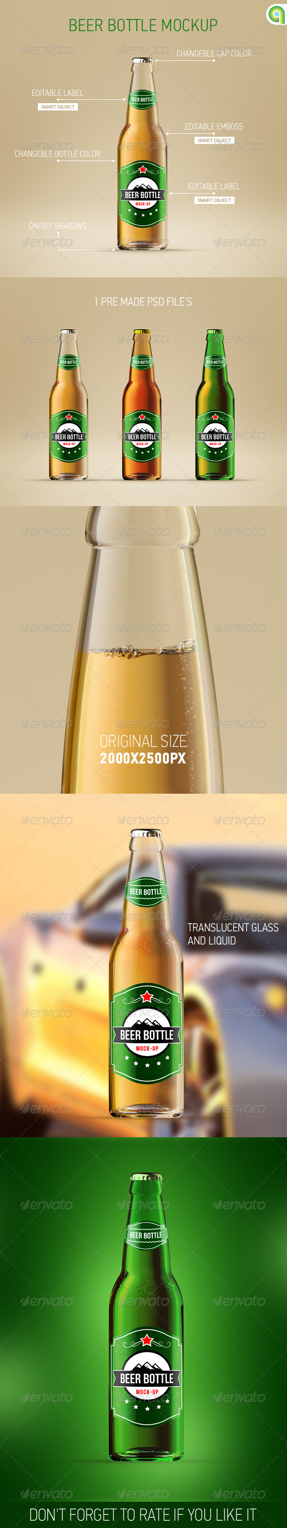 Beer Bottle Mockup