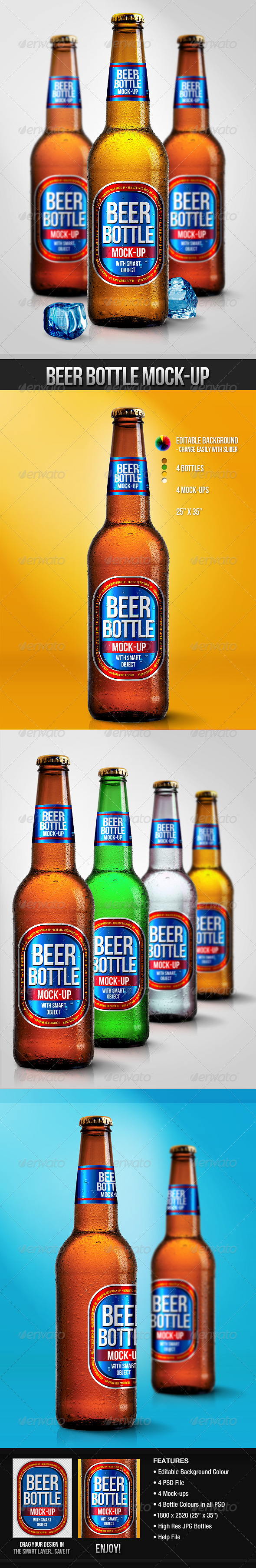 Beer Bottle Mockups