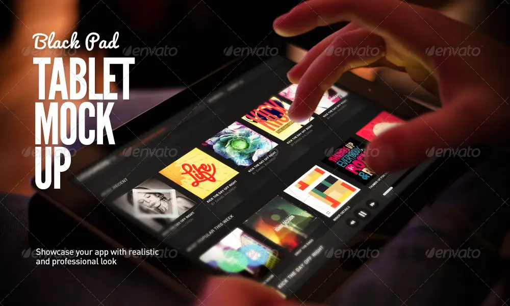 Black Pad - Tablet App UI Mock-Up