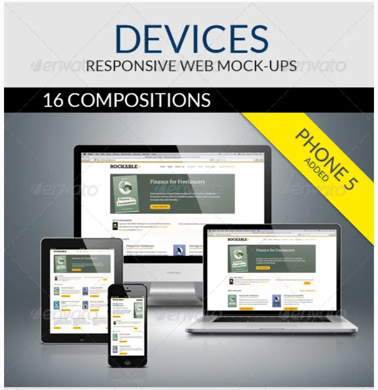 Devices - Responsive Web Mock-ups