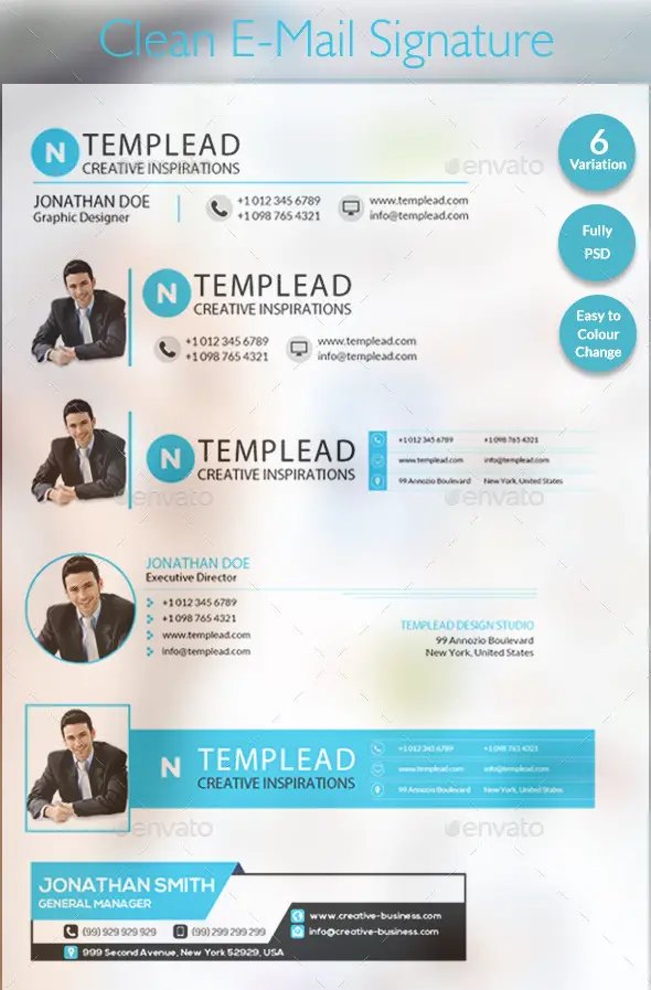 E-Signatures - Modern E-mail Signature Templates