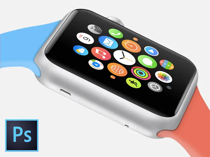 Free Apple Watch Sport Edition PSD