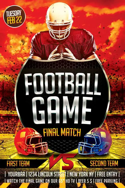 Free Football Flyer Template