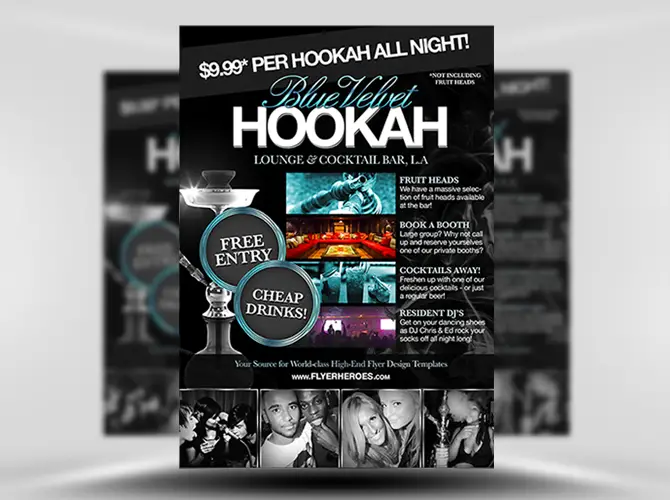 Free Hookah Lounge Flyer Template