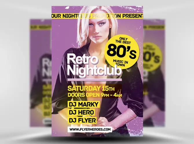 Free Retro Flyer Template