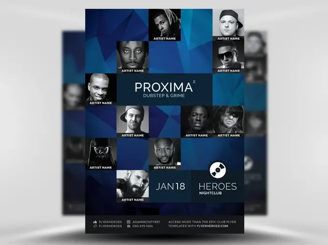 Proxima Free Flyer Template