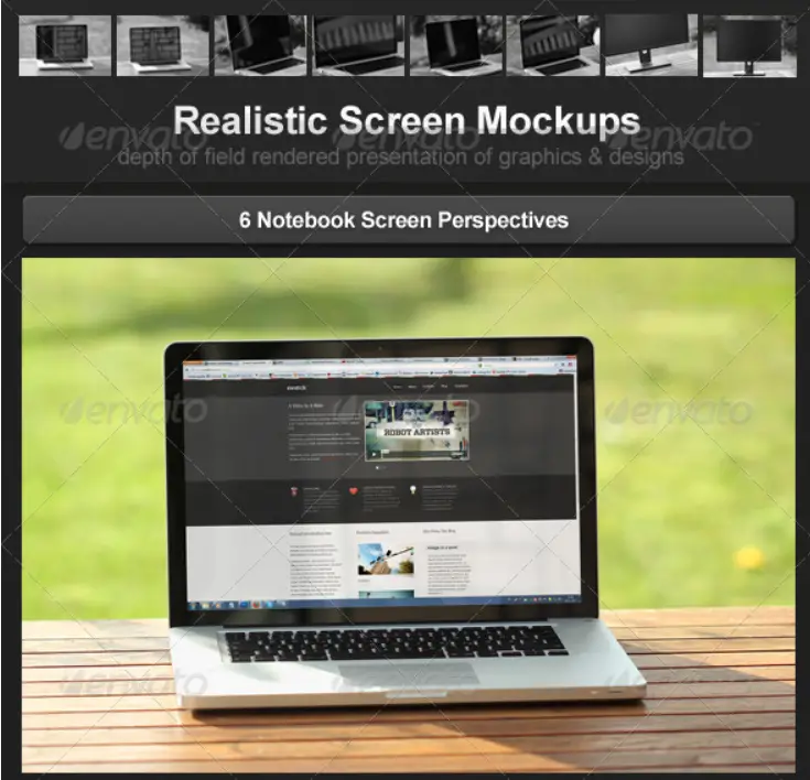 Realistic Screen Mockups