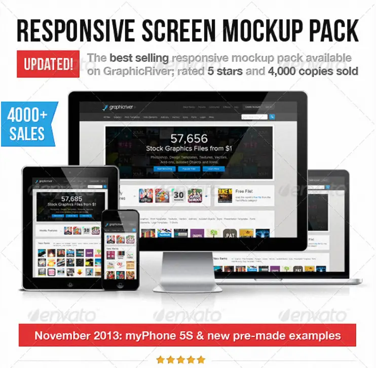 Responsive Screen Mockup Pack