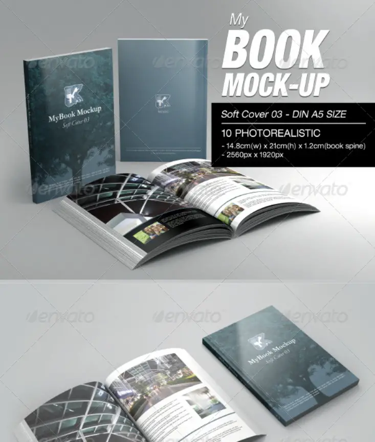 Softcover Book Mockup