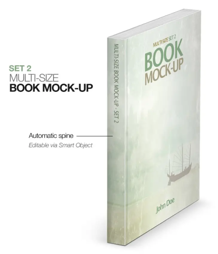 Multi-size Book Mockup - Set 2