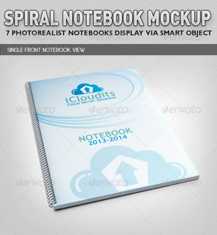 Spiral Notebook Mockup