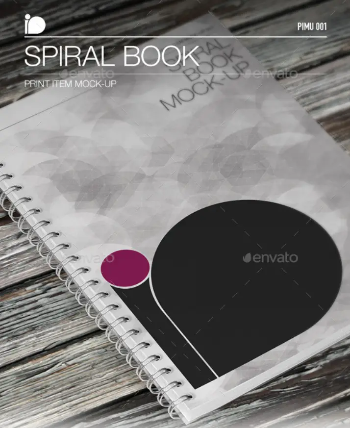 Spiral NoteBook Mockup