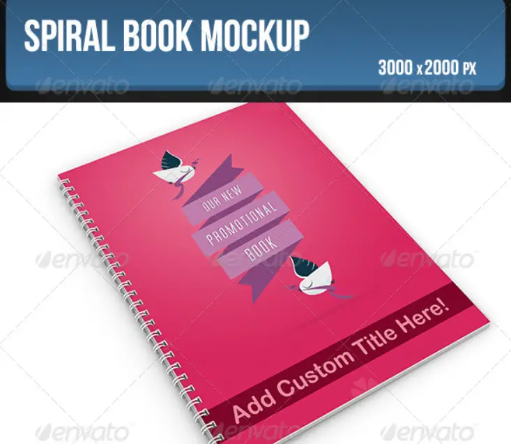 Spiral Book Mockup