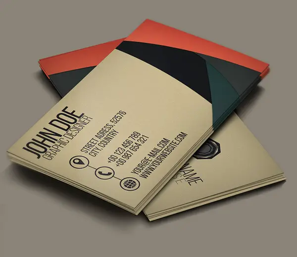 Free Creative Business Card PSD Template