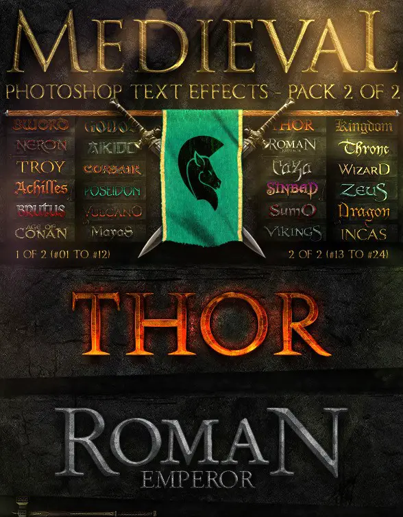 Medieval Photoshop Text Effects