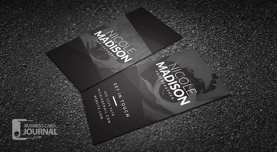 Modern Minimal Photographer Business Card Template