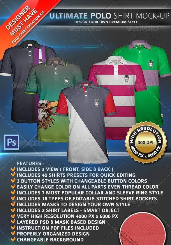 Polo Shirt Mockup
