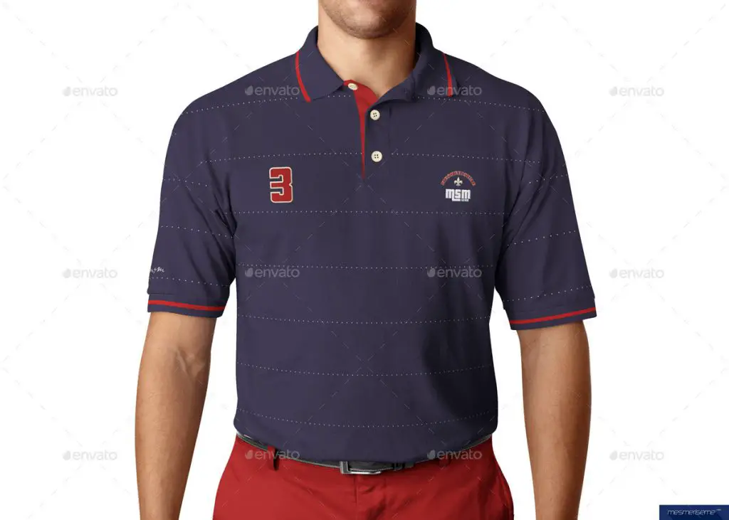 Polo Shirt on Model Mockup