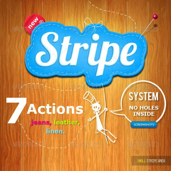 Stitched Stripe Actions