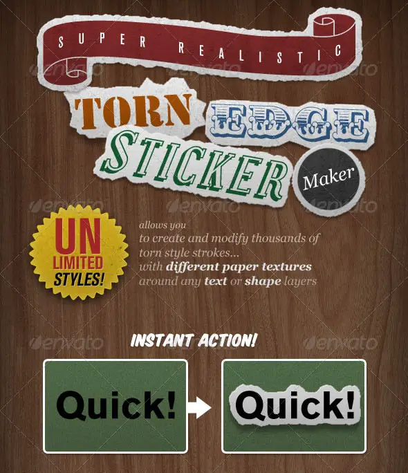 Torn Edge Sticker Maker