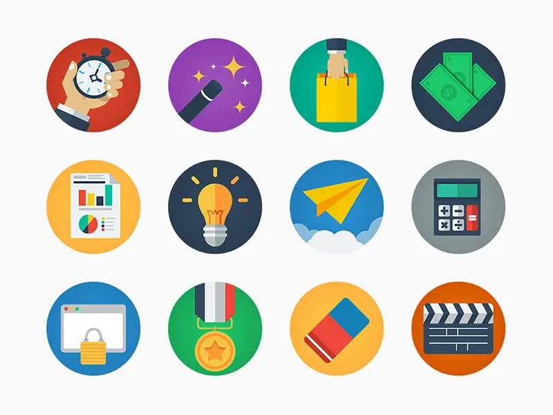 20 Modern Flat Icons