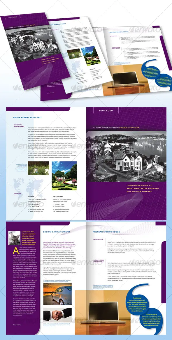 4 Pages Corporate Brochure A4