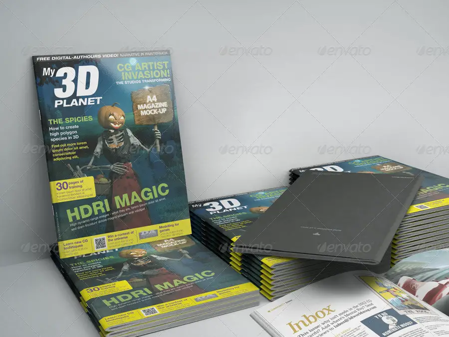 A4 Magazine Mock-up 