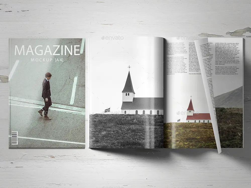 A4 Magazine Mockup