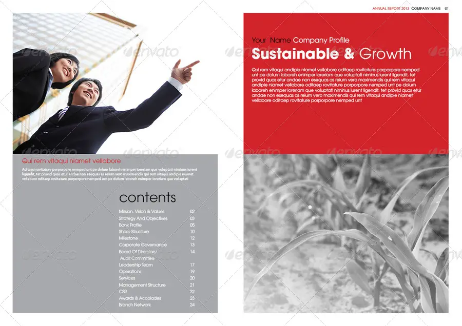 Annual Report Design Template