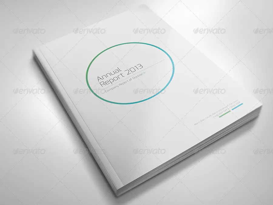 Annual Report DoubleInk - A4 and US Letter Size