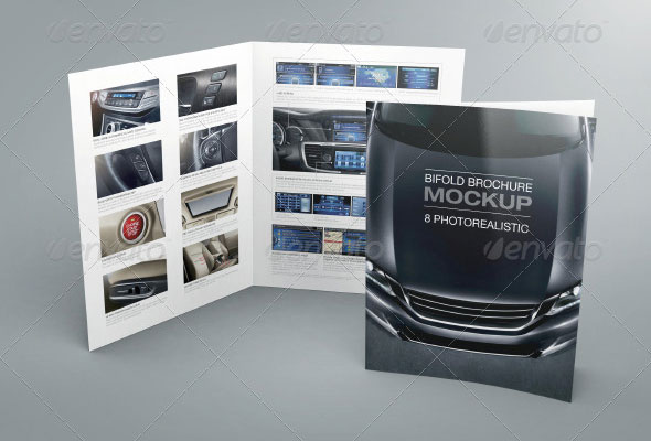 Bi-fold Brochure Mockup 02