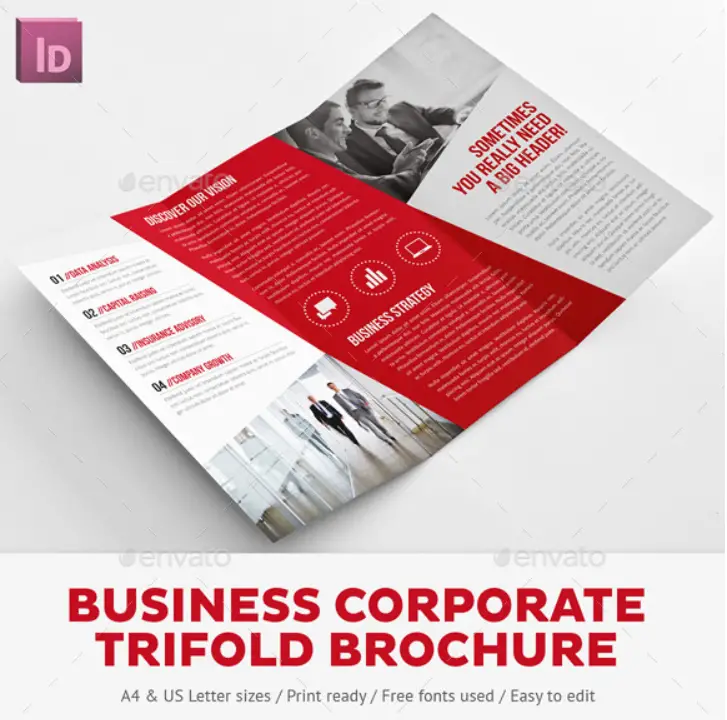 Business Corporate Tri-Fold Brochure
