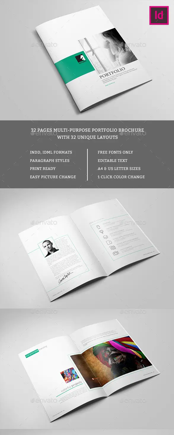 Clean Portfolio Brochure Template