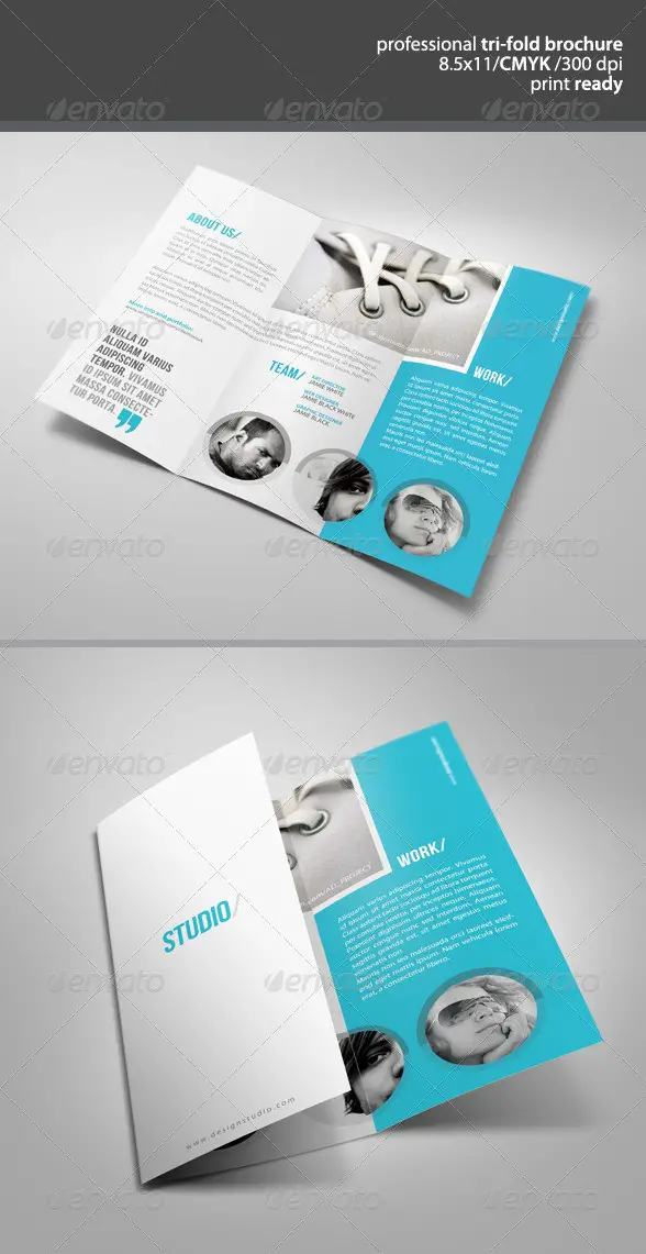 Clean Tri-Fold Brochure Template