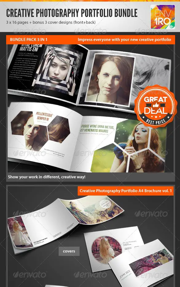 Creative Photography Portfolio A4 Brochures