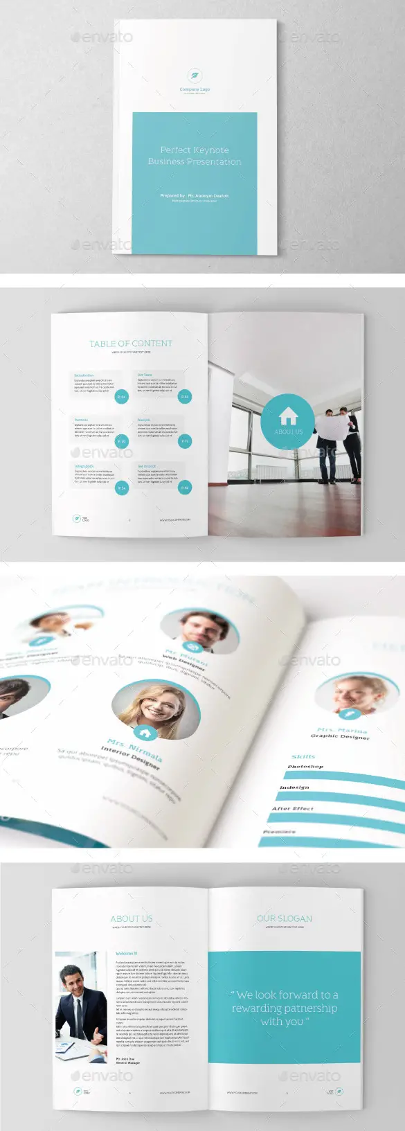 Letter 100 Page Business Brochure