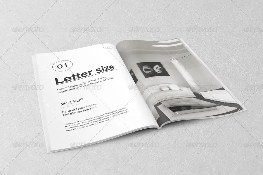 Letter Magazine Mock-up