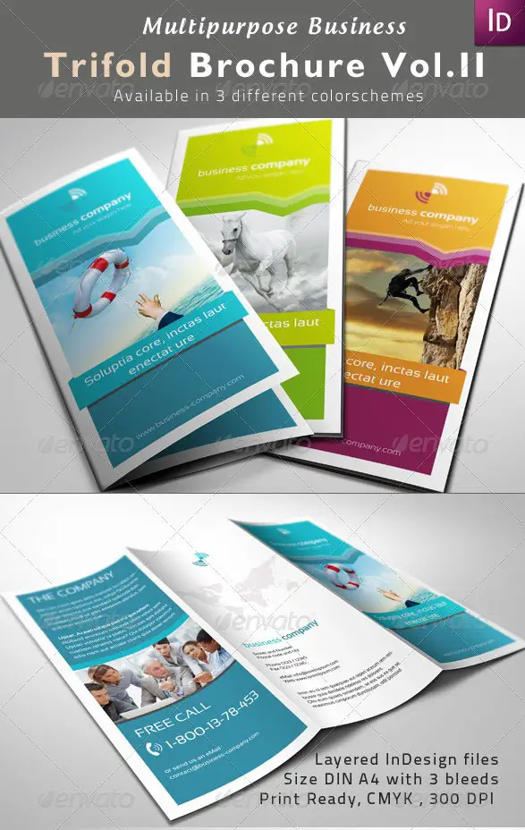 Multipurpose Tri-Fold Brochures Vol. II