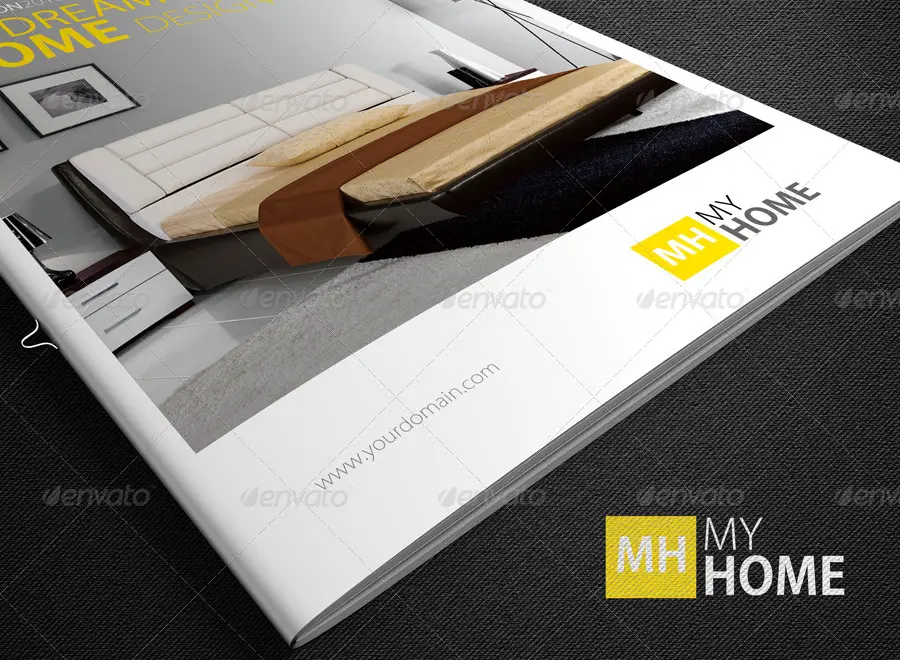 Photorealistic A4 Magazine Mock-Up