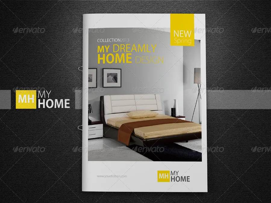 Photorealistic A4 Magazine Mock-Up