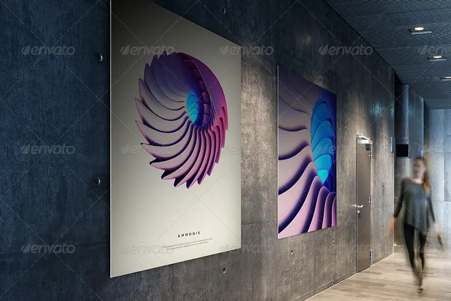 Photorealistic Gallery Poster Mockup Vol. 2