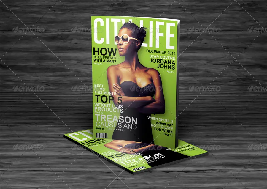 Photorealistic Magazine Mock-Up