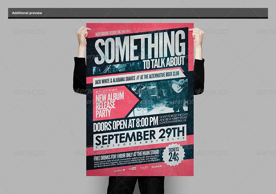 Poster Holding Mock-Up