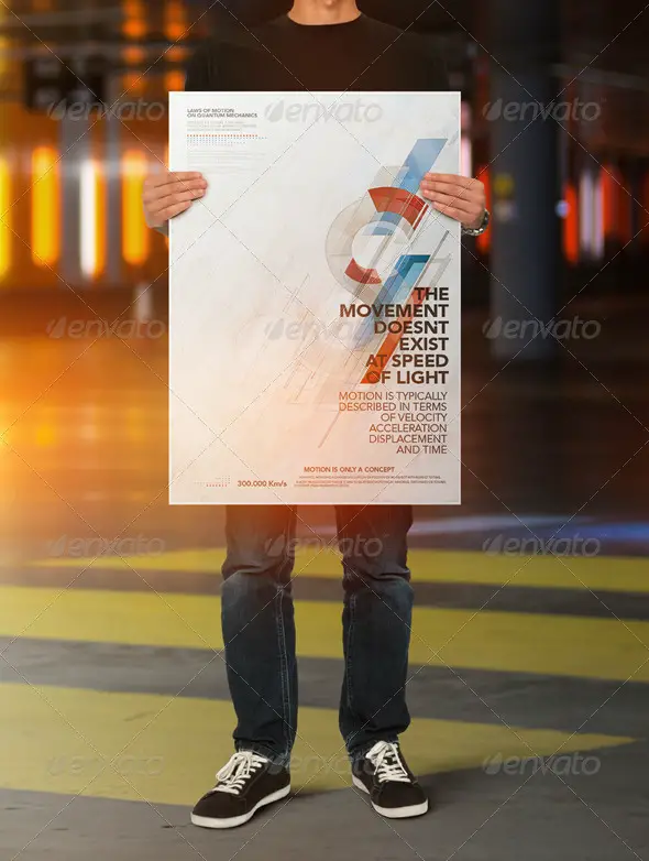 Poster Holding Mock-up