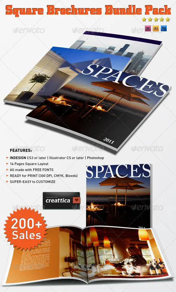 Square Brochures Bundle Pack