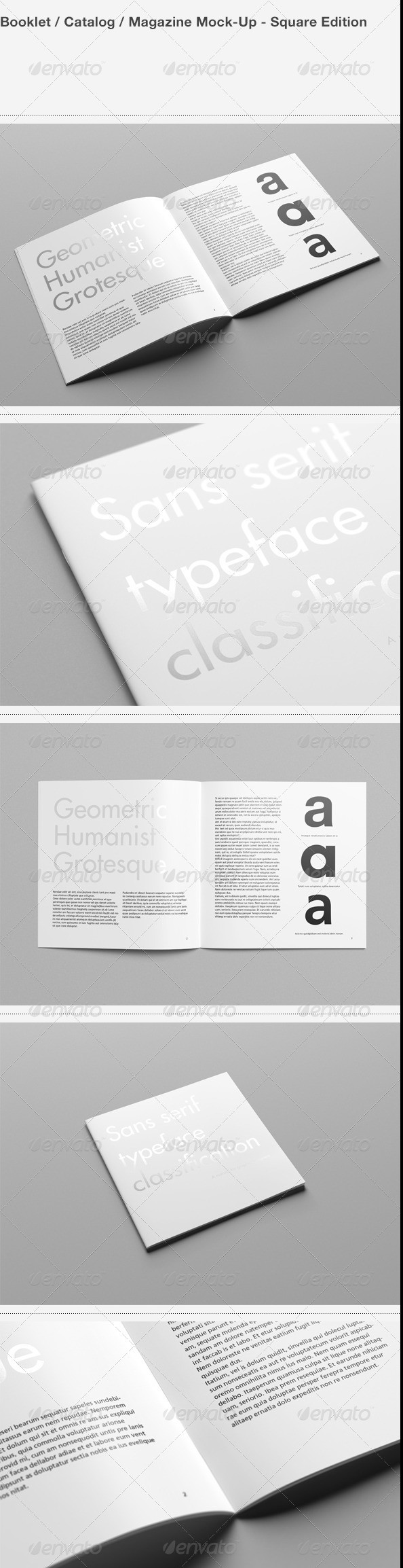 Square Magazine Mock-Up