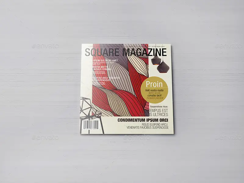 Square Magazine Mockups