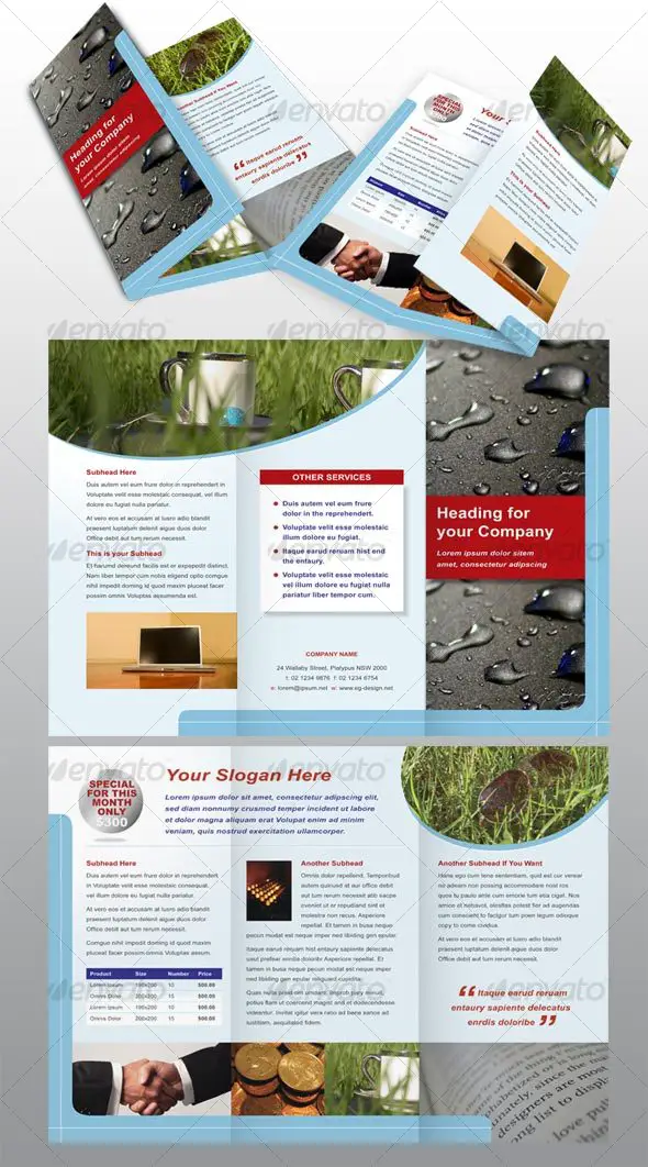 Tri-Fold Modern Brochure Template