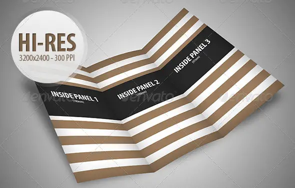 Tri-fold Brochure Mockup Pack