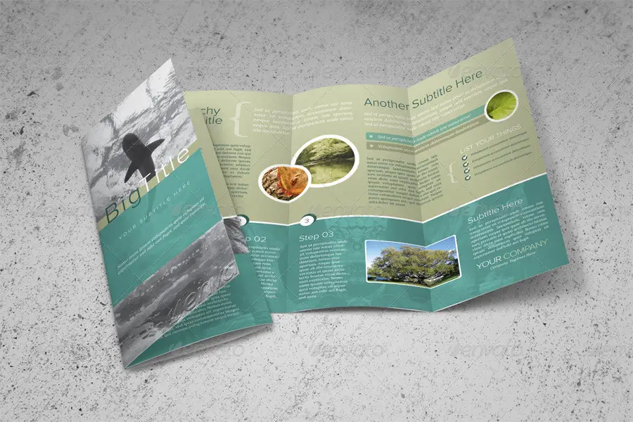 Tri-fold Brochure PSD Template